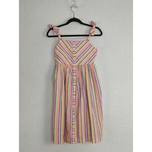 bonnie jean girls dress Size 6 Rainbow Stripe Summer Sleeveless  Dress